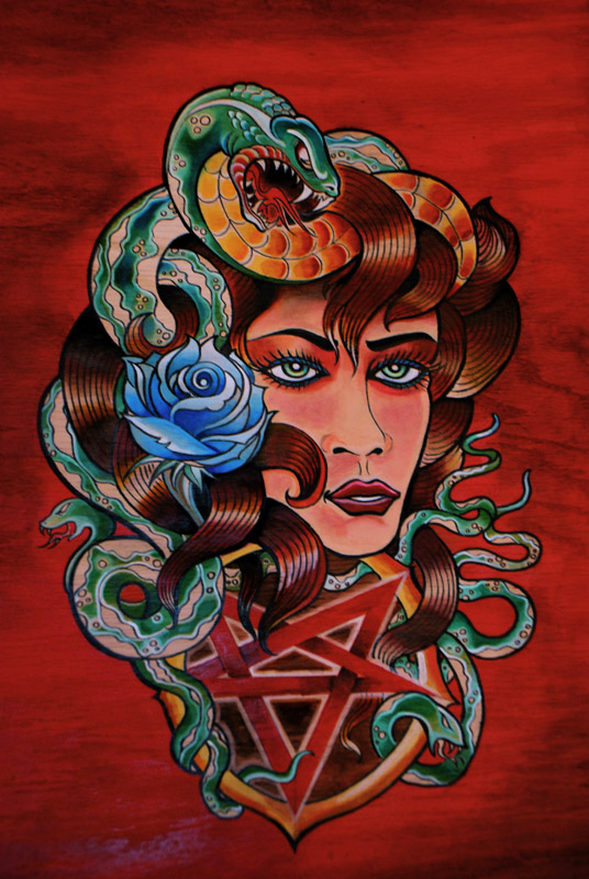 babalon-acrylic-painting-na Babalon, Acrylic on board. 2008 N^T^N